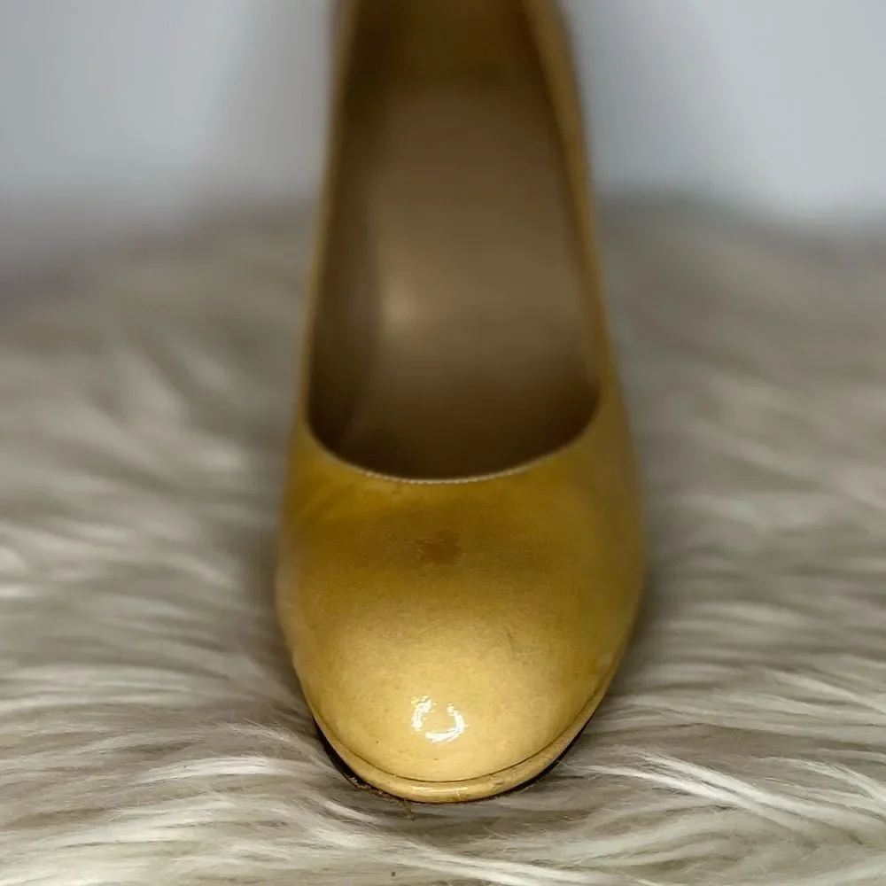 Stuart Weitzman Yellow Patent Leather Pumps​​​ - Picture 9 of 16